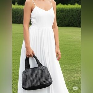 Thirty-One Black and White Tote Bag